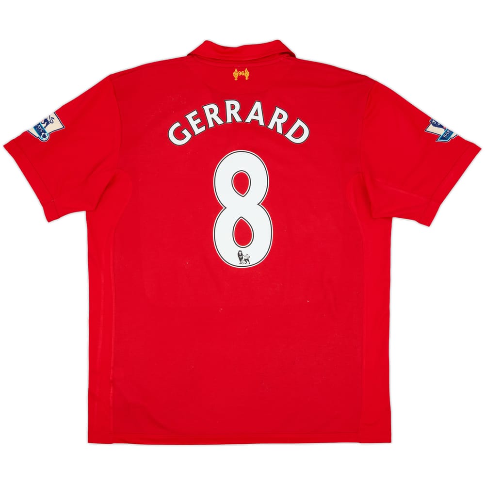 2012-13 Liverpool Home Shirt Gerrard #8 - 8/10 - (XXL)