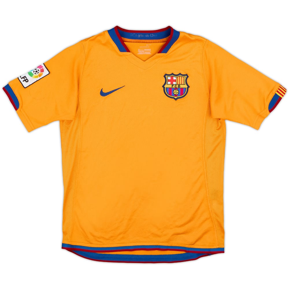 2006-08 Barcelona Away Shirt Ronaldinho #10 - 4/10 - (S.Boys)