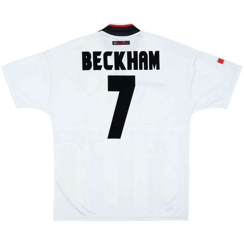 1997-99 Manchester United Away Shirt Beckham #7 - 7/10 - (L)