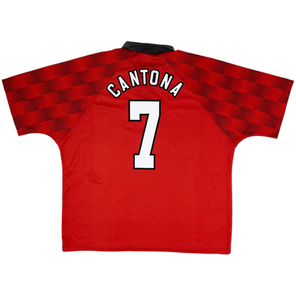 1996-98 Manchester United Home Shirt Cantona #7 - 8/10 - (XXL)