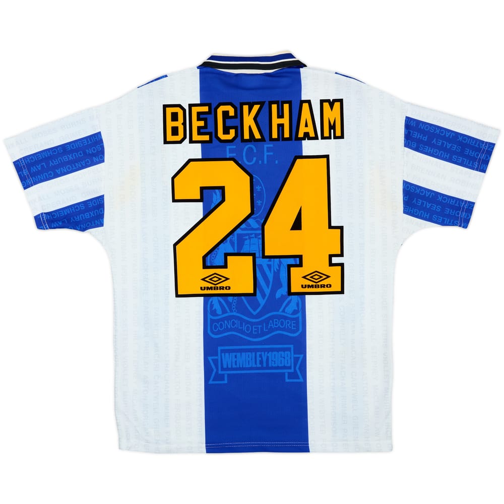 1994-96 Manchester United Third Shirt Beckham #24 - 7/10 - (M)
