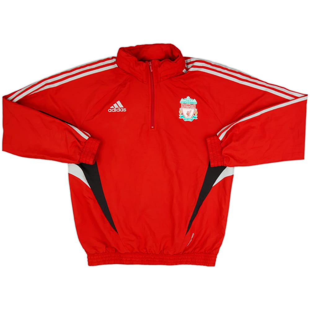 2008-09 Liverpool adidas Formotion 1/4 Zip Hooded Drill Top - 7/10 - (M/L)