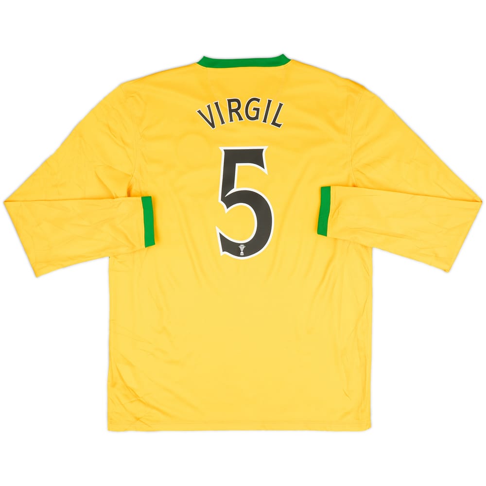 2013-14 Celtic Away L/S Shirt Virgil #5 - 8/10 - (L)