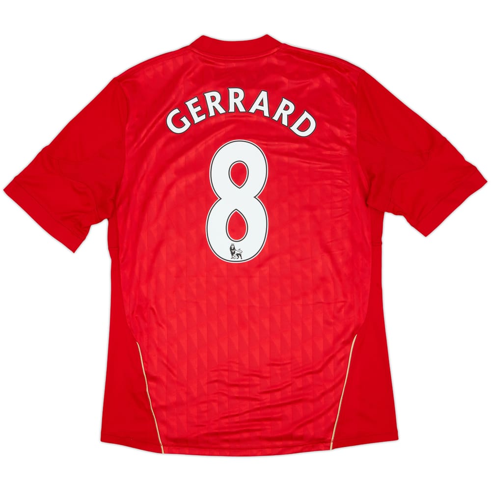 2010-12 Liverpool Home Shirt Gerrard #8 - 6/10 - (L)