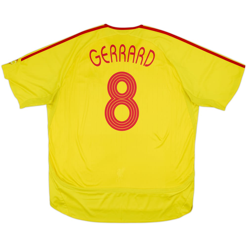 2006-07 Liverpool Away Shirt Gerrard #8 - 6/10 - (XXL)