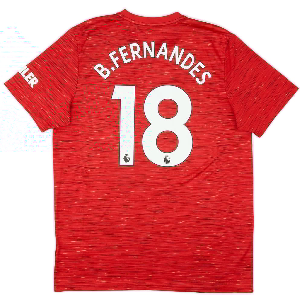2020-21 Manchester United Home Shirt B.Fernandes #18 - 6/10 - (XL)