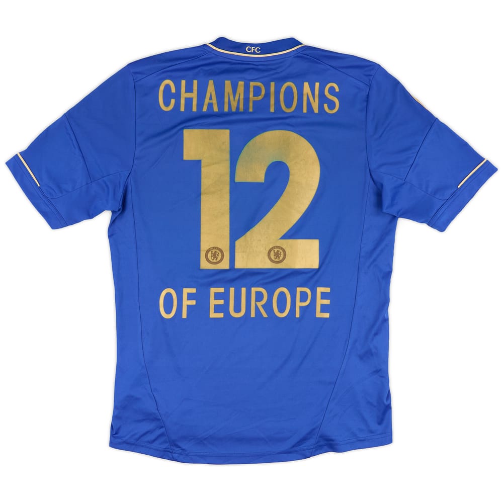 2012-13 Chelsea Home Shirt Champions of Europe #12 - 5/10 - (M)