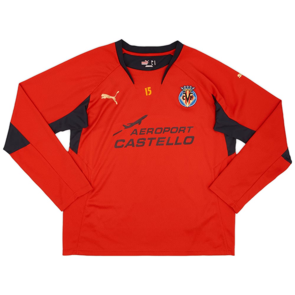 2010-11 Villarreal Puma Player Issue Training L/S Shirt #15 - 8/10 - (M)