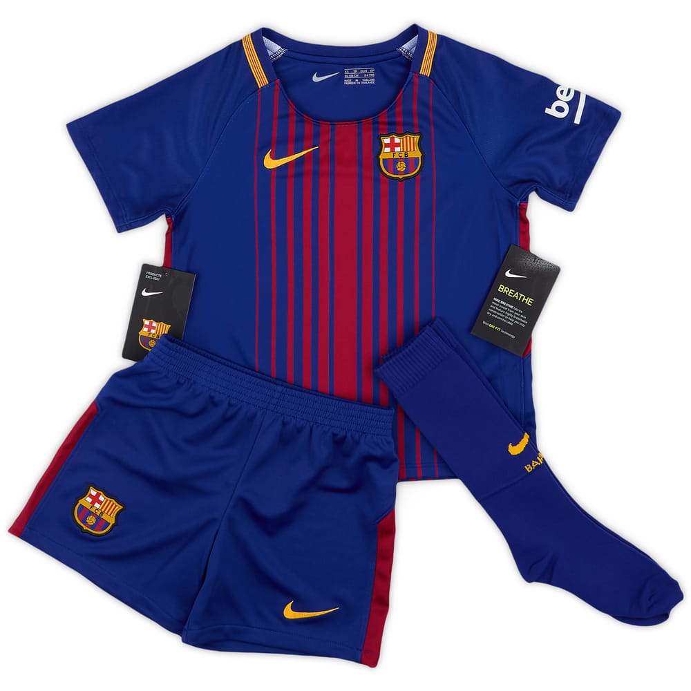 2017-18 Barcelona Home Full Kit (3-4 Years)