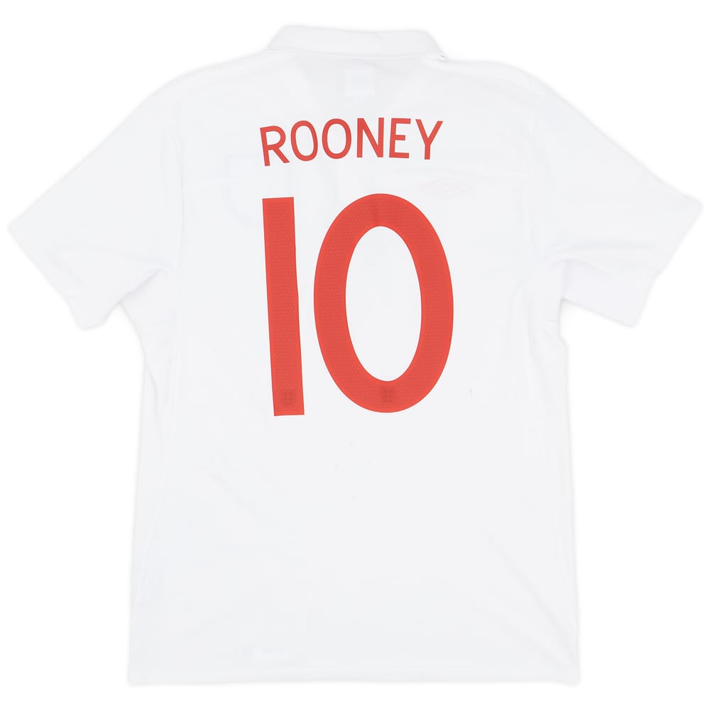 2009-10 England Home Shirt Rooney #10 - 7/10 - (M)