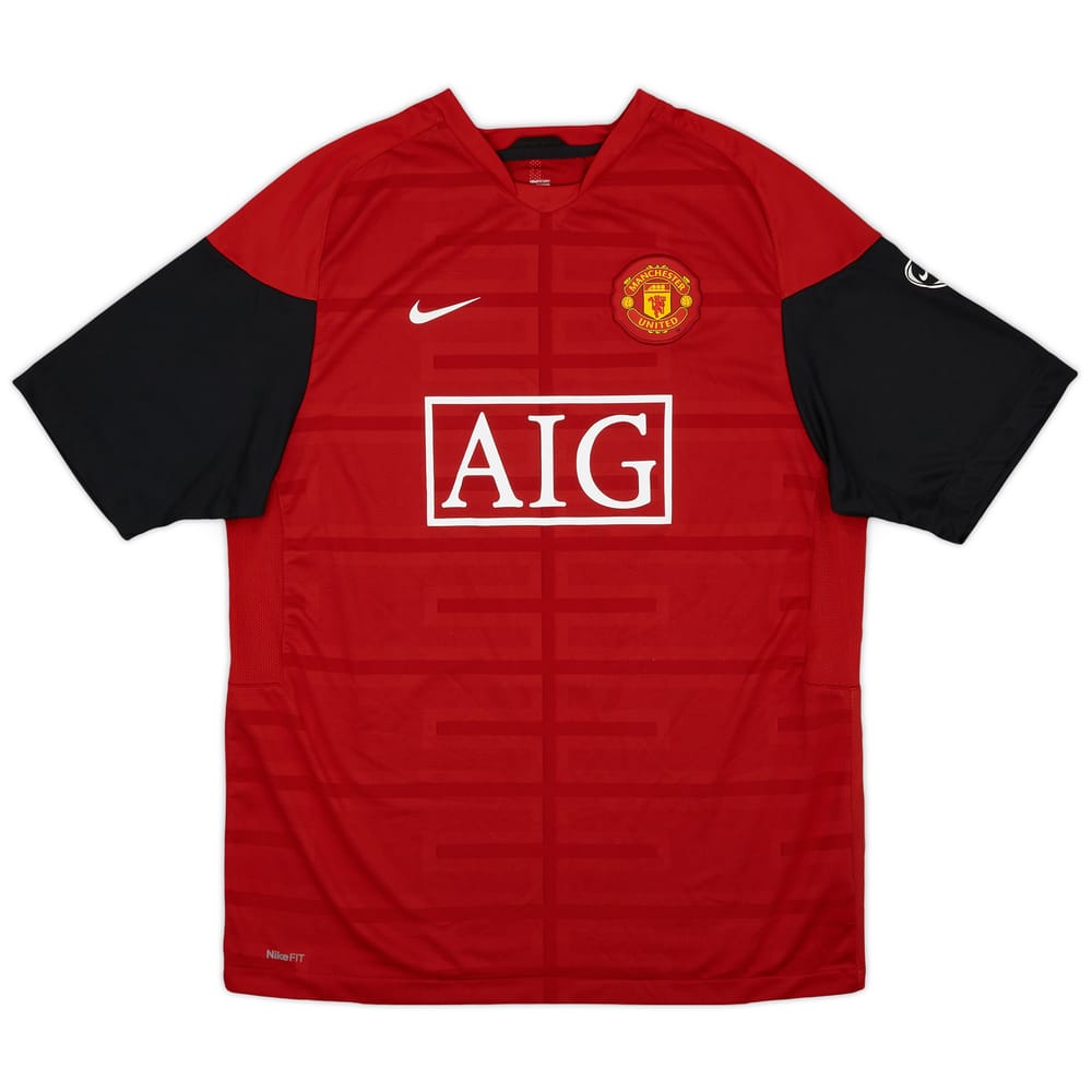 2009-10 Manchester United Nike Training Shirt - 9/10 - (L)