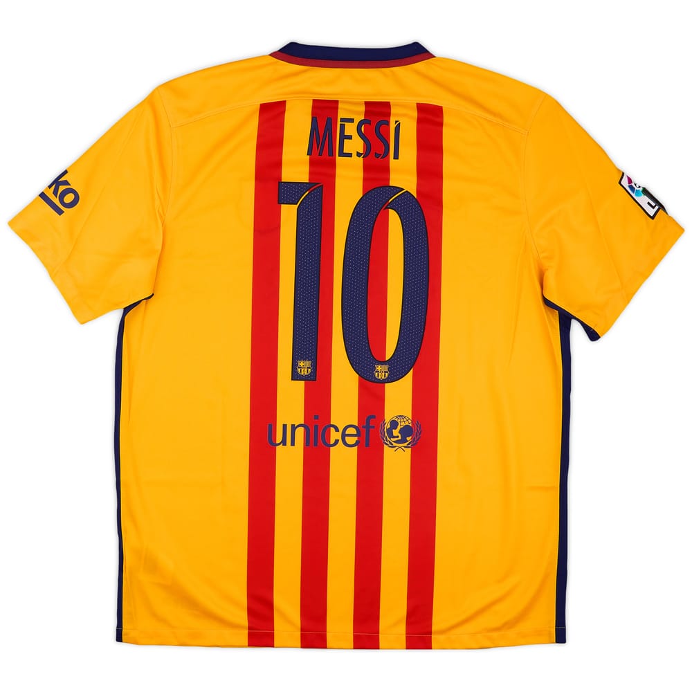 2015-16 Barcelona Away Shirt Messi #10 (XL)