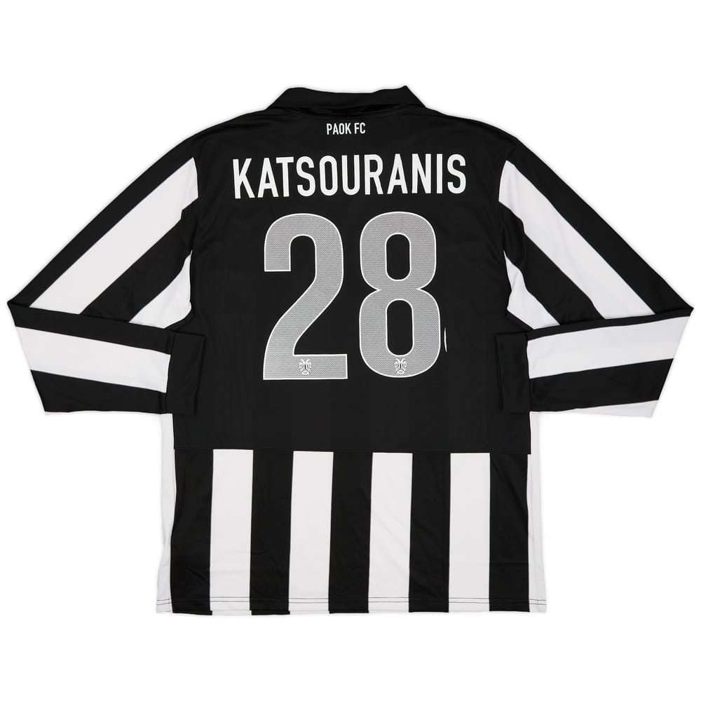 2013-14 PAOK Home L/S Shirt Katsouranis #28 (XL)