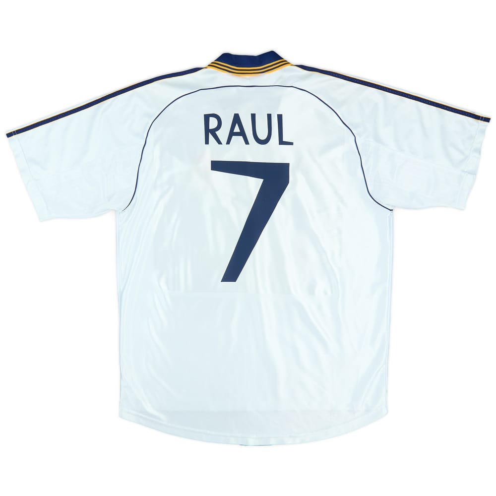 1998-00 Real Madrid Home Shirt Raul #7 - 6/10 - (L)