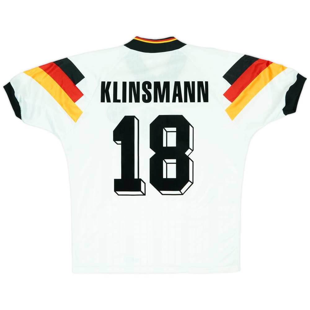 1992-94 Germany Home Shirt Klinsmann #18 - 8/10 - (M)
