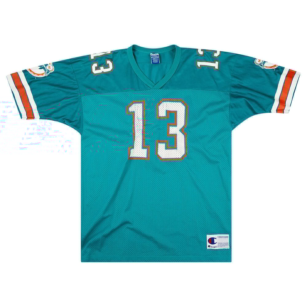 1990-96 Miami Dolphins Marino #13 Champion Jersey (Home) XL