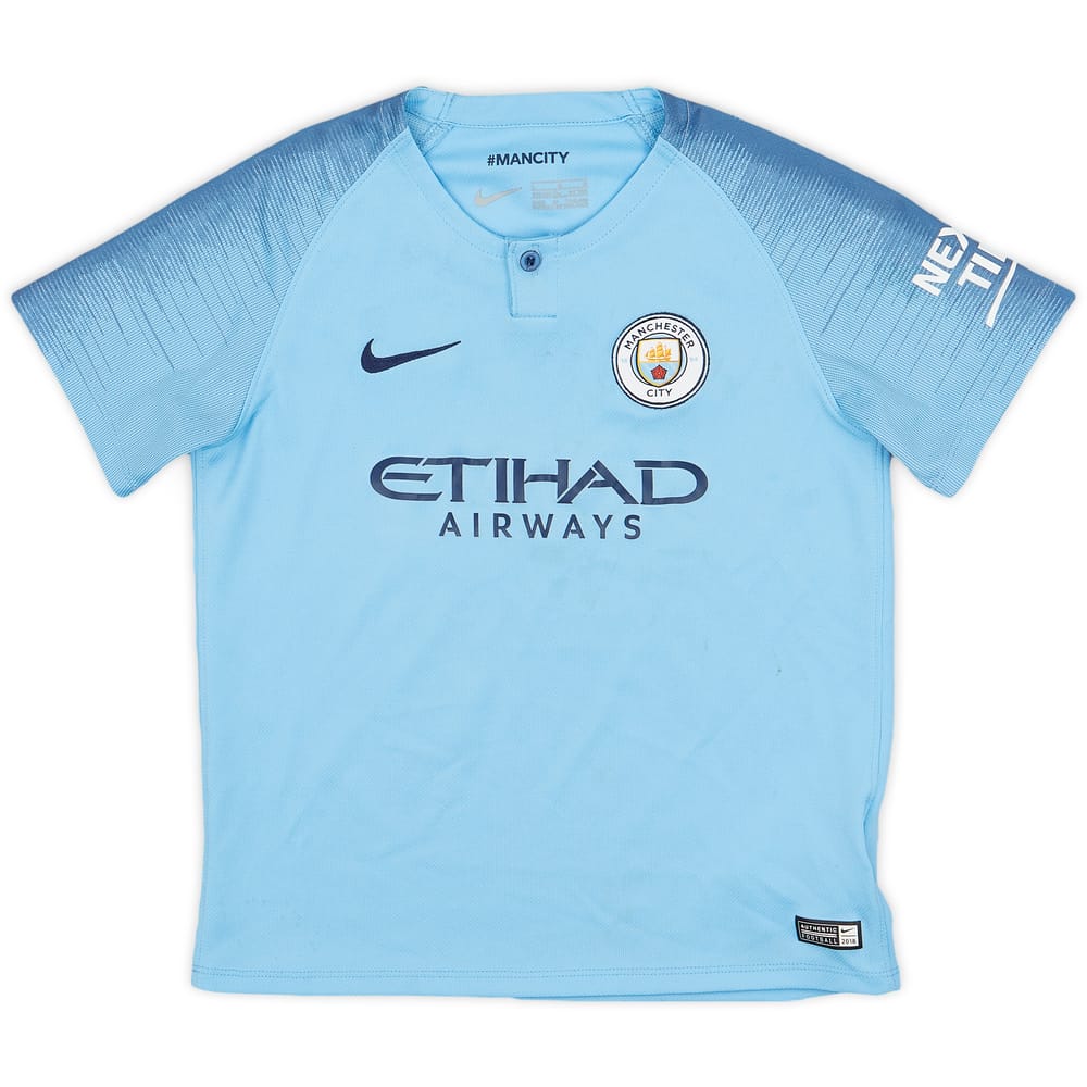 2018-19 Manchester City Home Shirt - 5/10 - (S.Boys)
