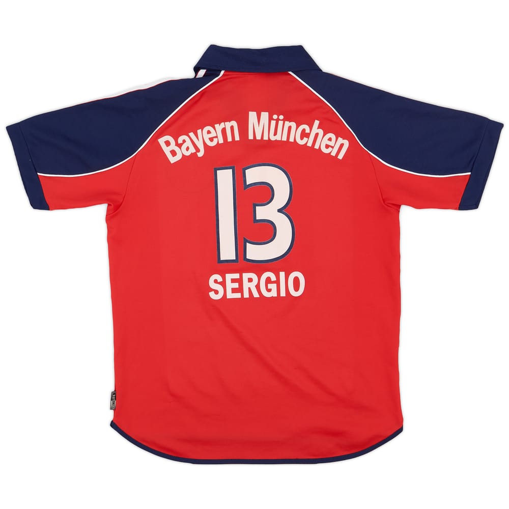 1999-01 Bayern Munich Home Shirt Sergio #13 - 8/10 - (XL.Boys)