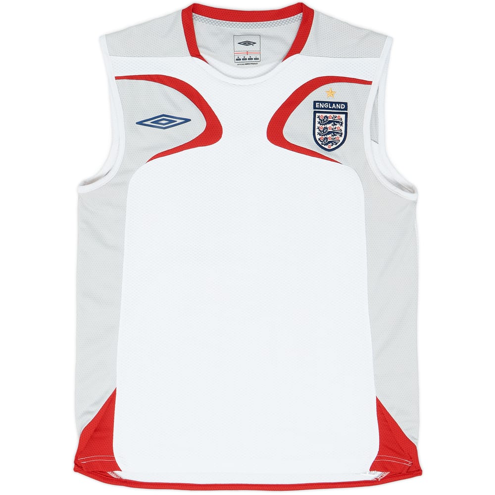 2007-08 England Umbro Training Vest - 8/10 - (M)