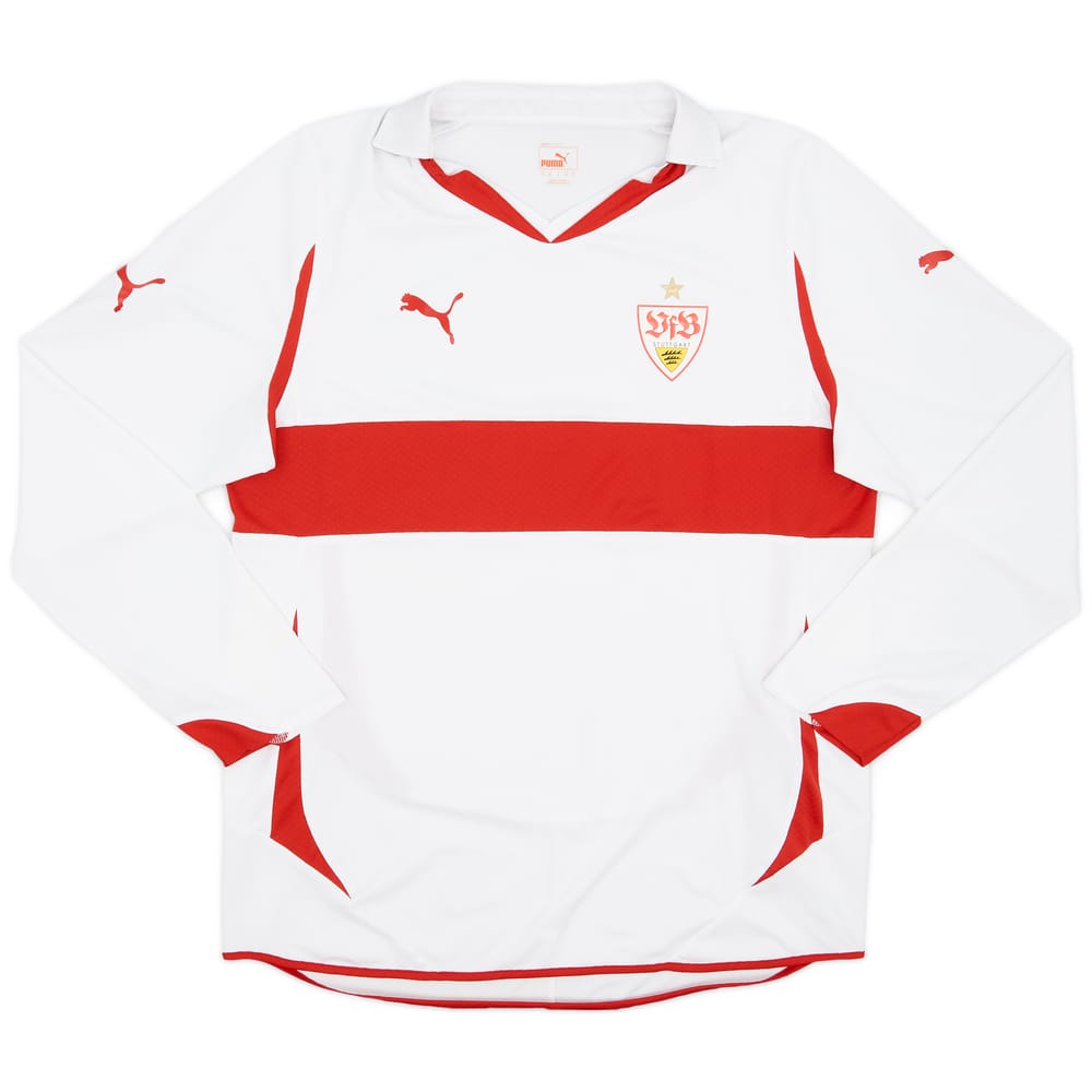 2010-11 Stuttgart Player Issue Home L/S Shirt - 9/10 - (XL)