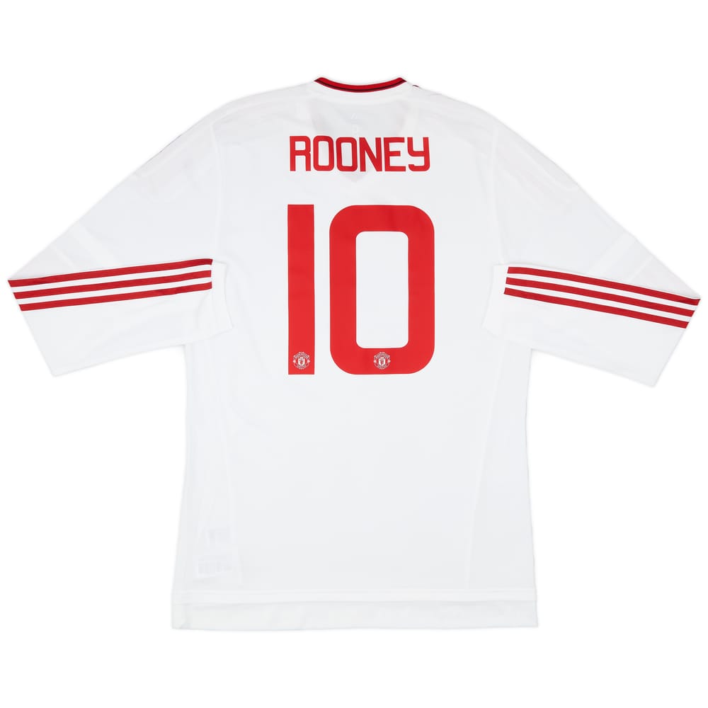 2015-16 Manchester United Player Issue Away L/S Shirt Rooney #10 - 10/10 - (L/XL)