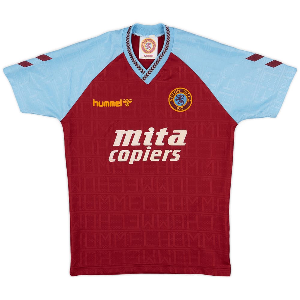 1989-90 Aston Villa Home Shirt - 8/10 - (Y)