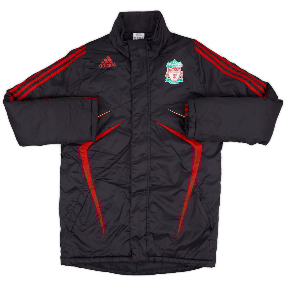 2009-10 Liverpool adidas Padded Bench Coat - 7/10 - (S)