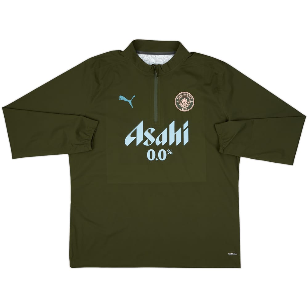 2024-25 Manchester City Player Issue 1/4 Zip Rain Top - As New