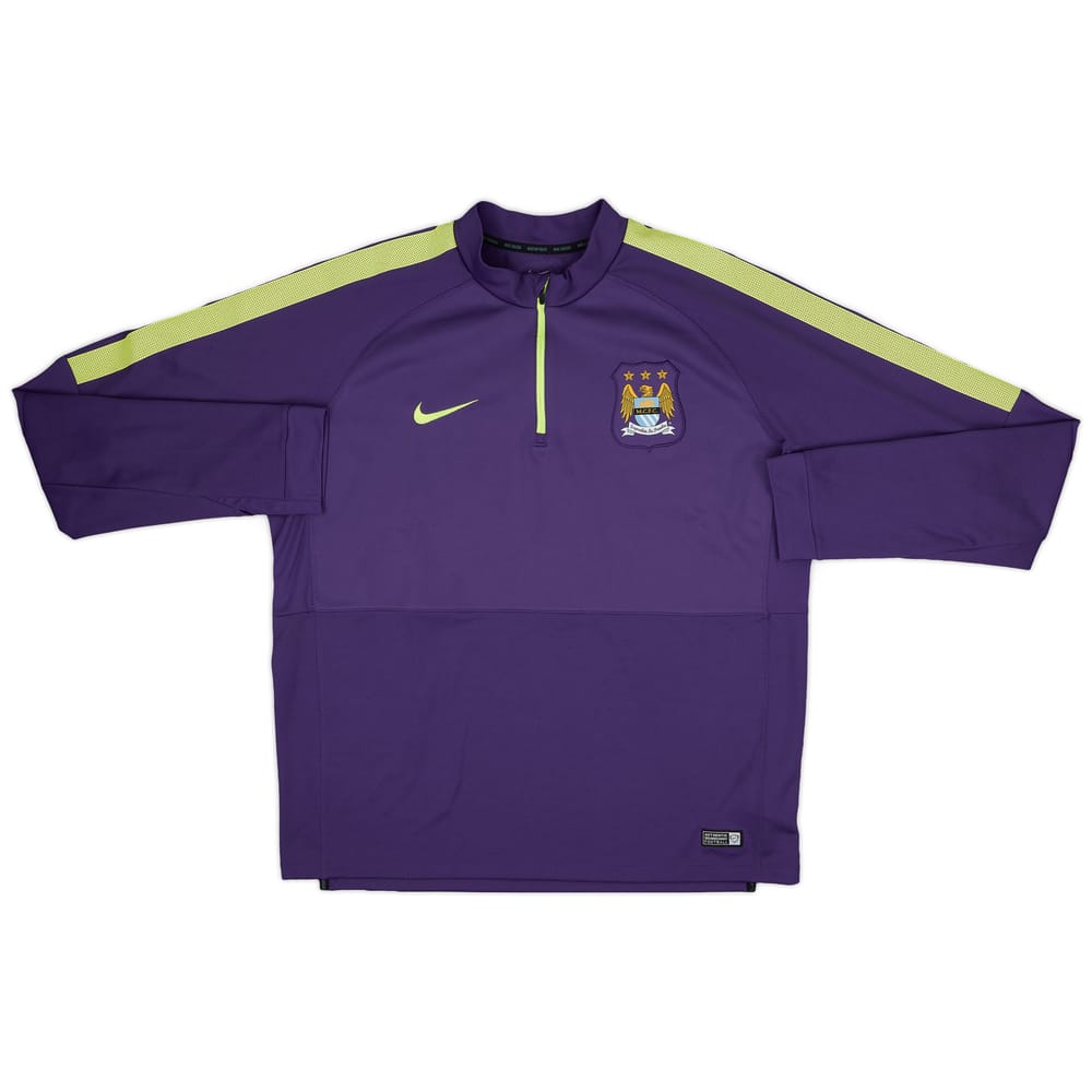 2014-15 Manchester City Nike 1/4 Zip Training Top - 8/10 - (XL)