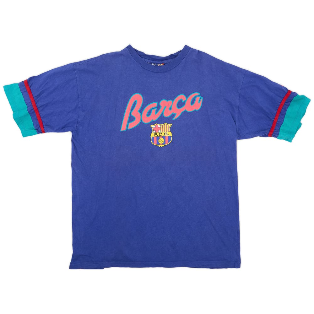 1993-94 Barcelona Kappa Graphic Tee - 8/10 - (XL)