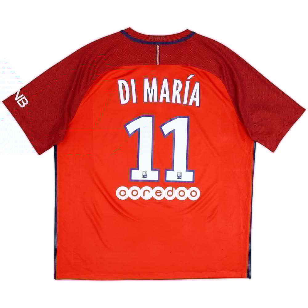 2016-17 Paris Saint-Germain Away Shirt Di Maria #11 - 6/10 - (XXL)
