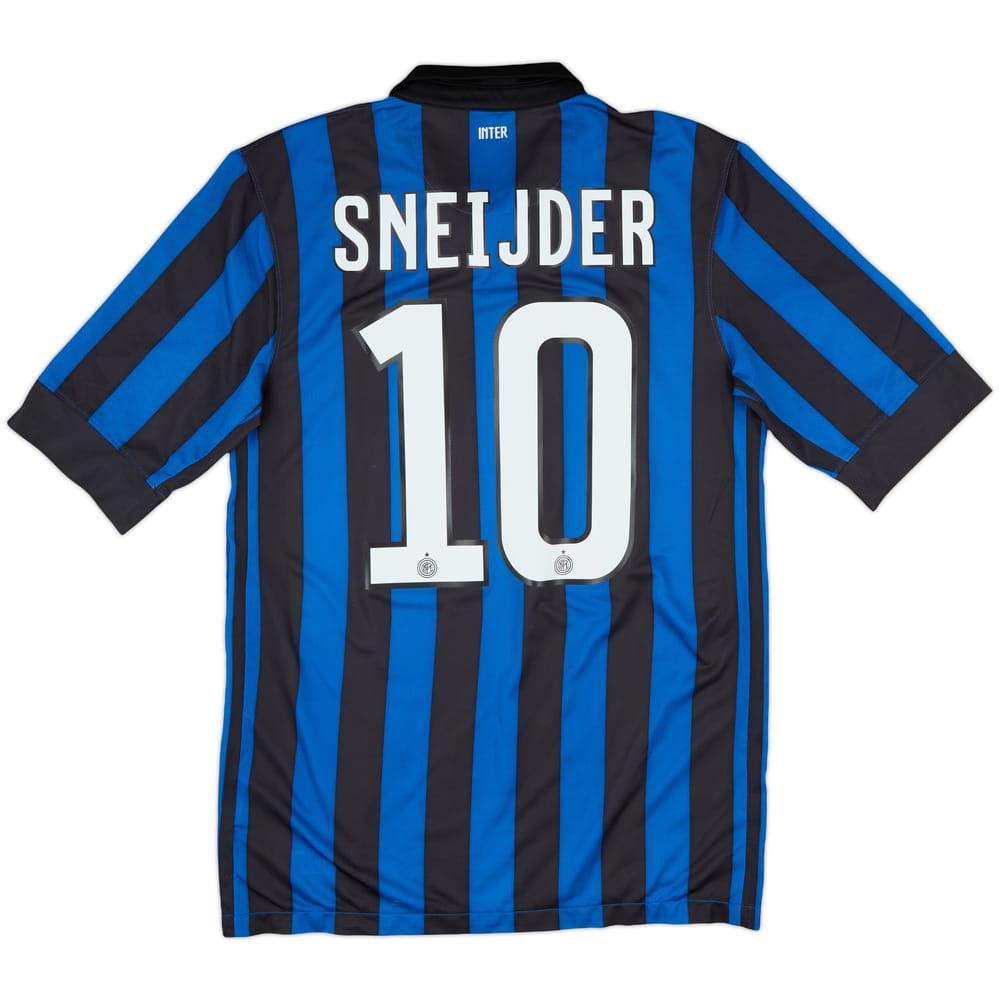 2011-12 Inter Milan Home Shirt Sneijder #10 - 9/10 - (S)
