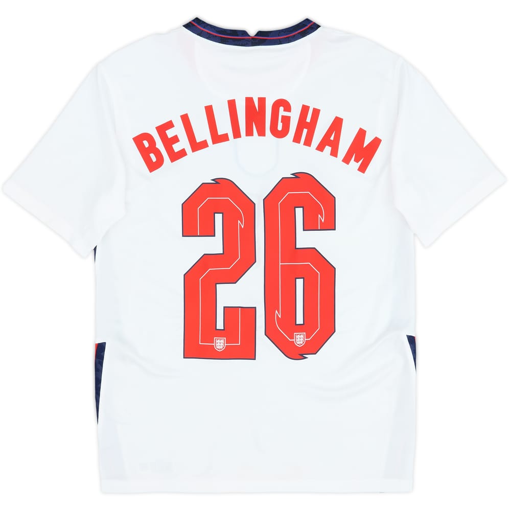 2020-22 England Home Shirt Bellingham #26 - 9/10 - (XS)