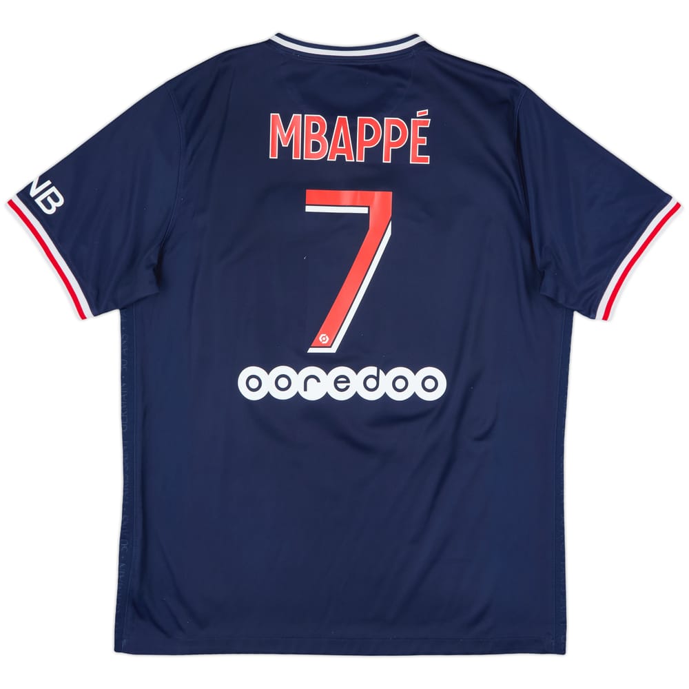 2020-21 Paris Saint-Germain Home Shirt Mbappe #7 - 7/10 - (L)