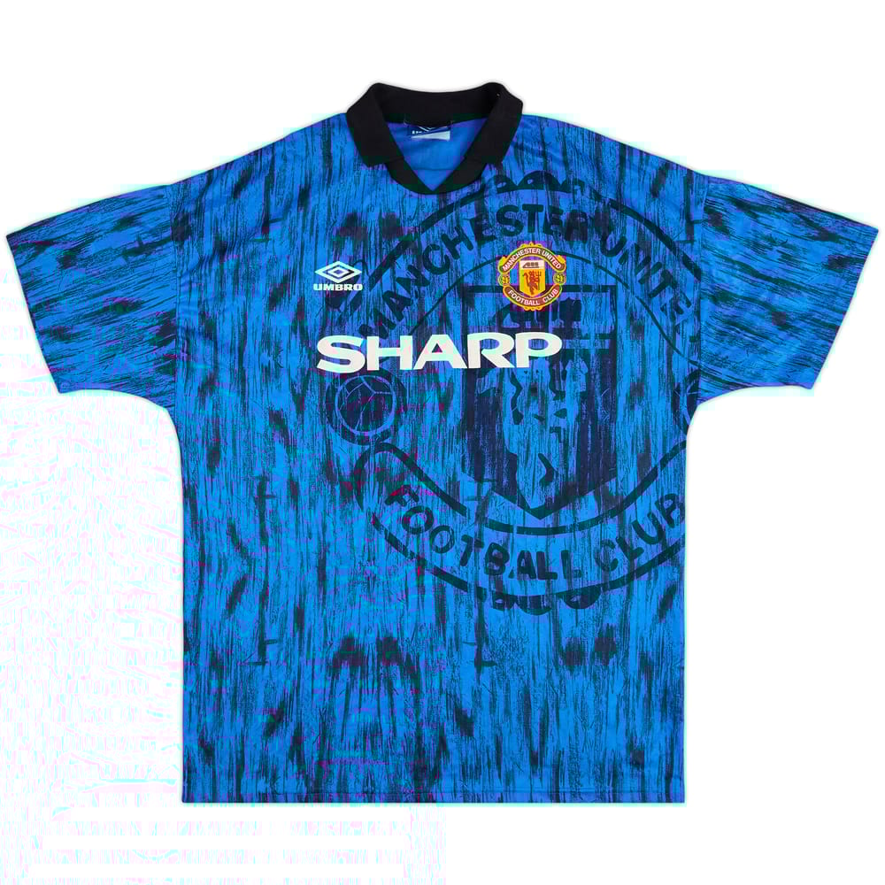 1992-93 Manchester United Away Shirt - 8/10 - (XL)