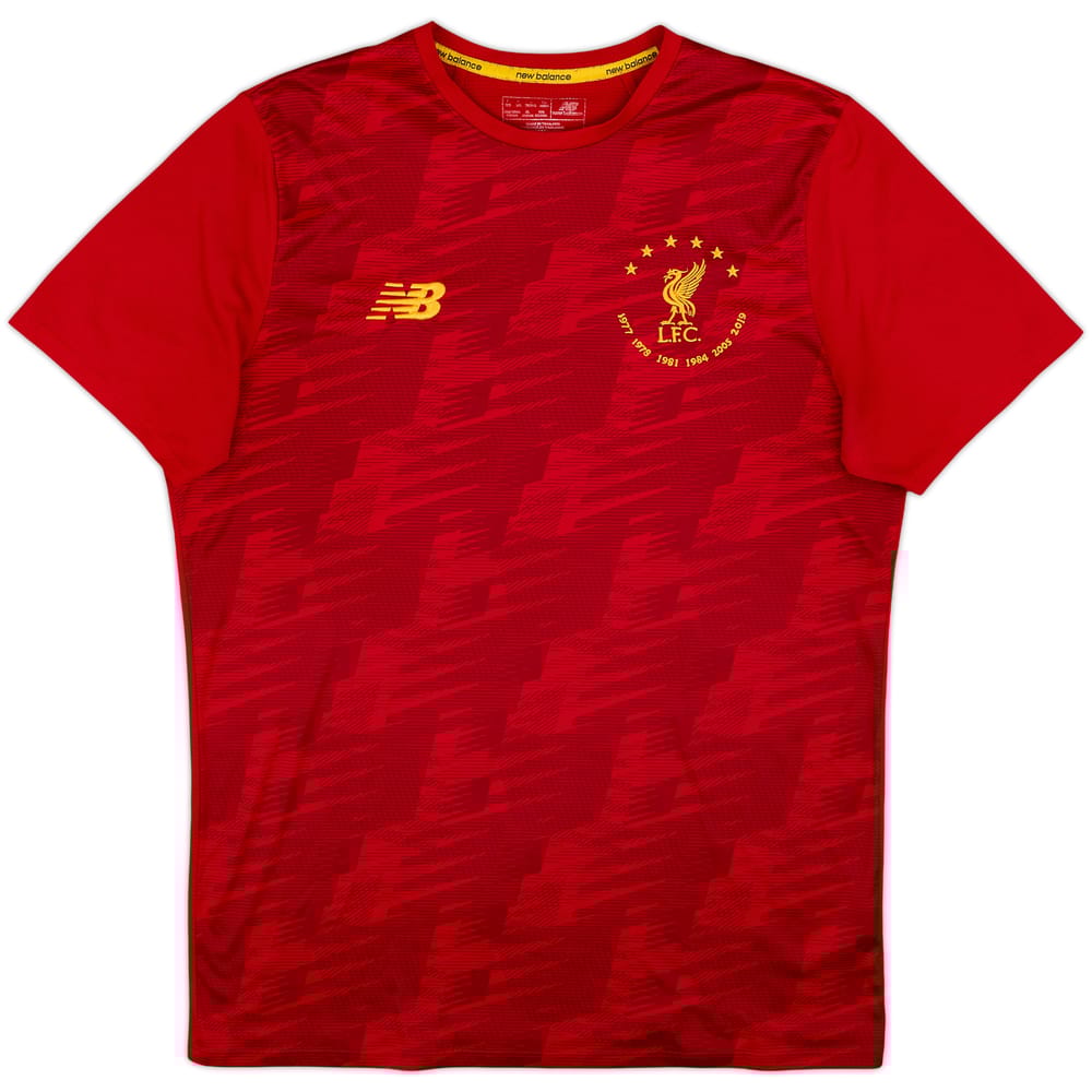 2019-20 Liverpool '6 Times' New Balance Training Shirt - 9/10 - (L)