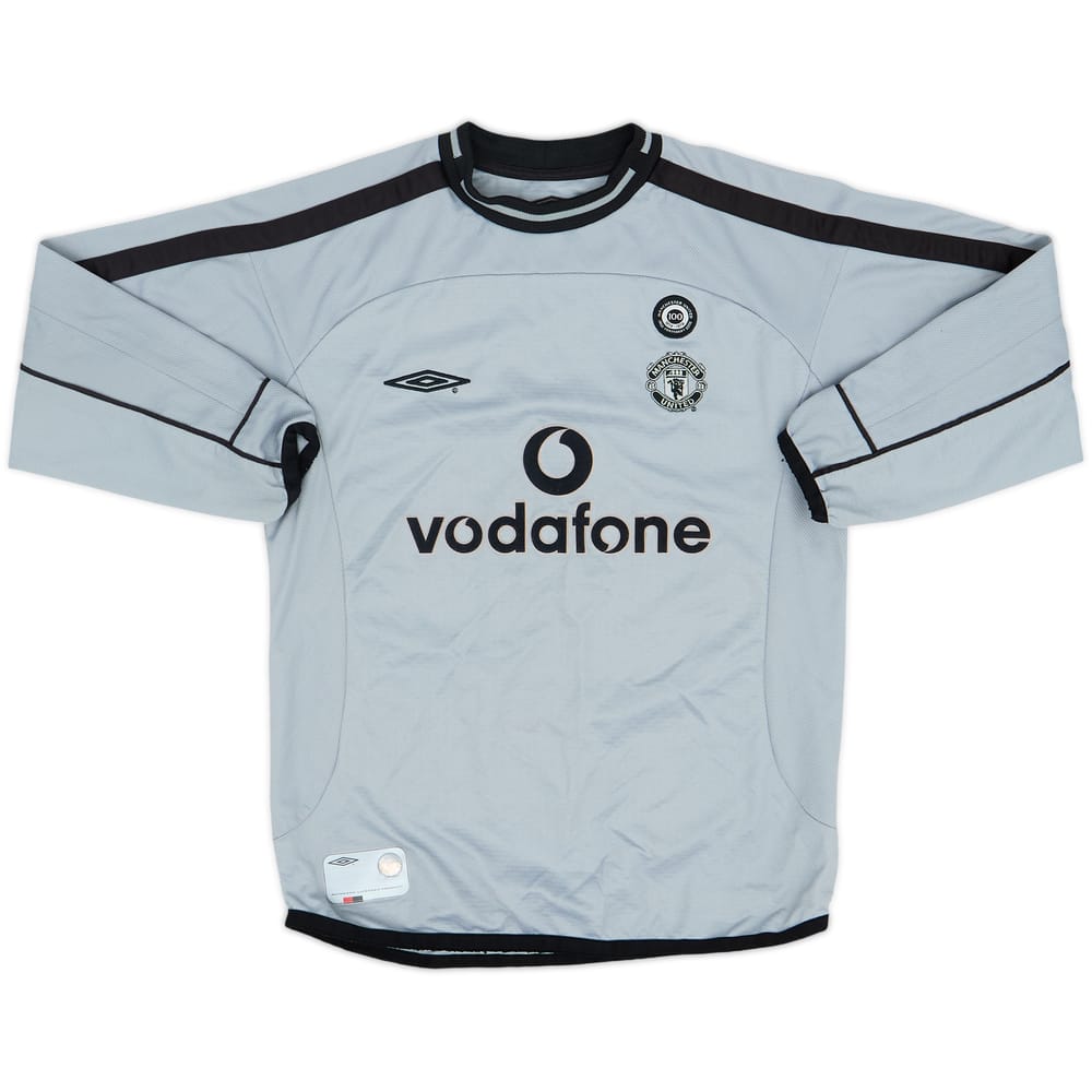 2001-02 Manchester United Centenary GK Shirt - 8/10 - (S.Boys)