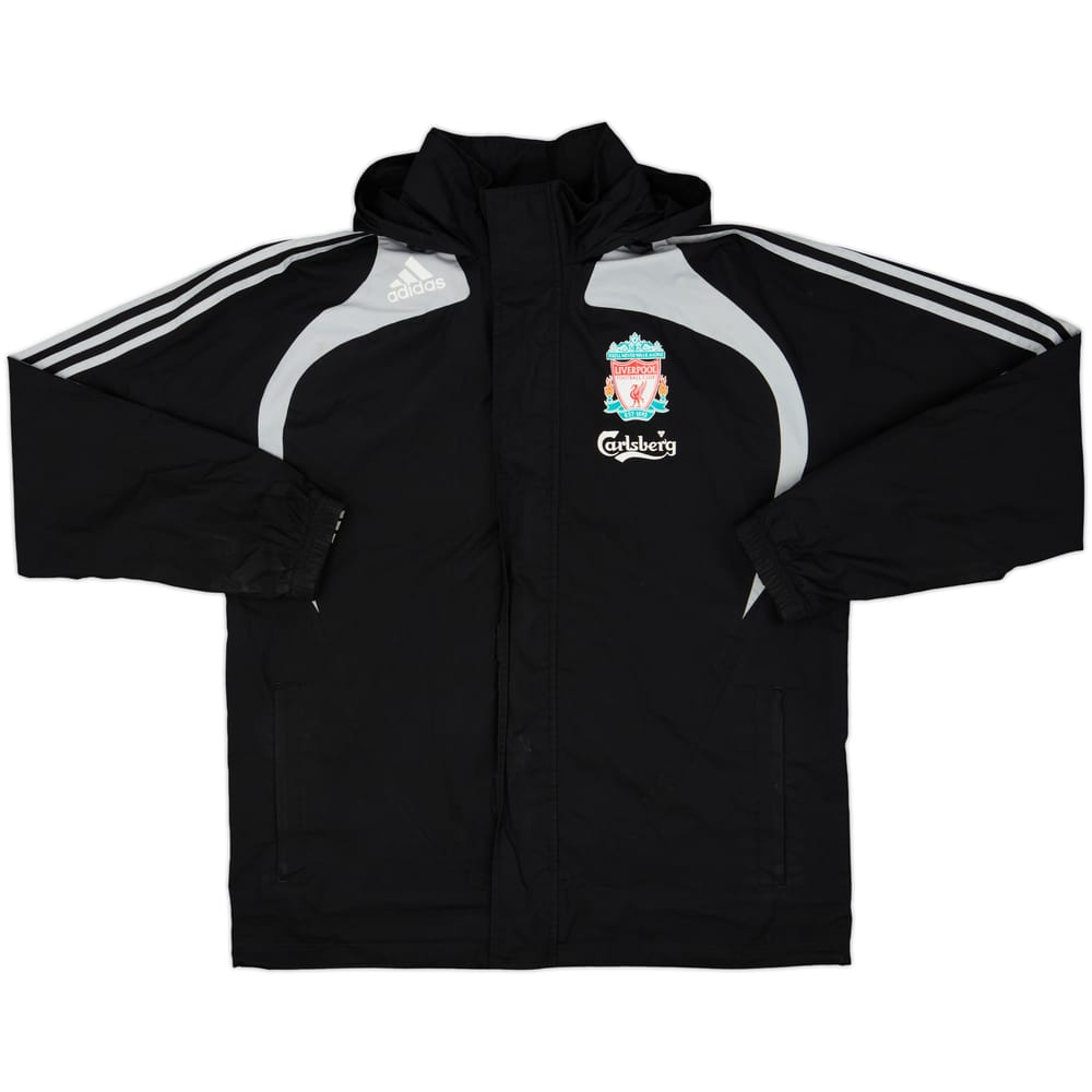 2008-09 Liverpool adidas Hooded Rain Jacket - 6/10 - (M)