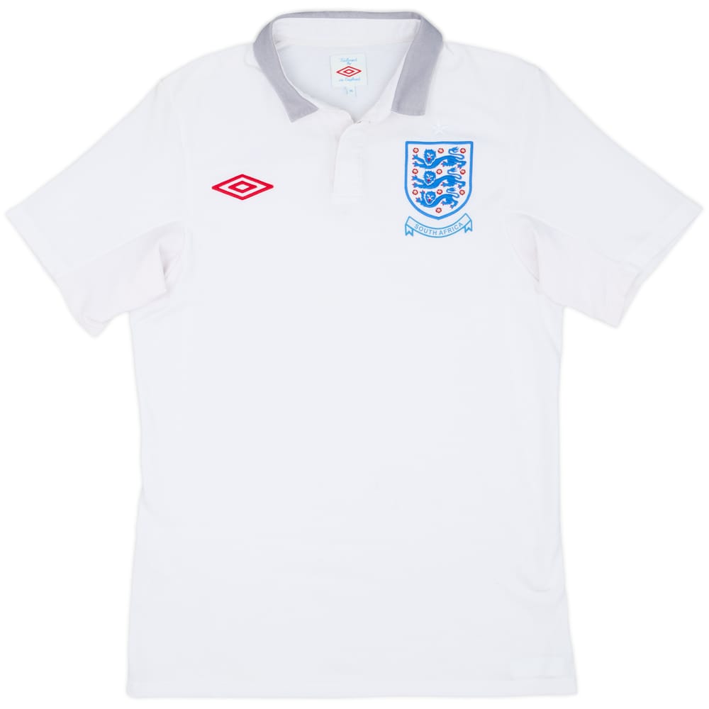 2009-10 England 'South Africa' Home Shirt - 5/10 - (S)