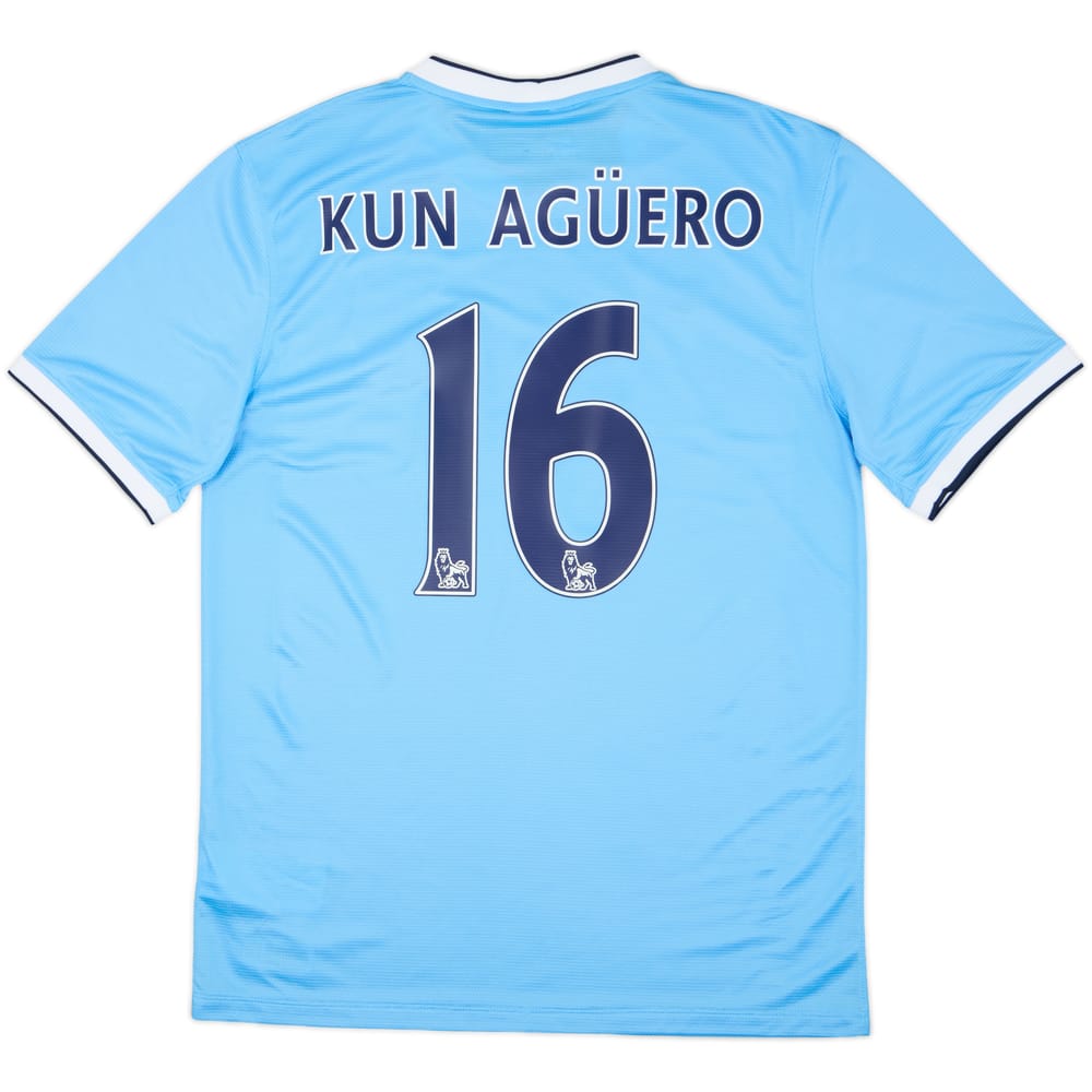 2013-14 Manchester City Home Shirt Kun Aguero #16 (M)