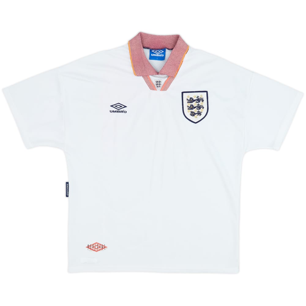 1993-95 England Home Shirt - 4/10 - (L)