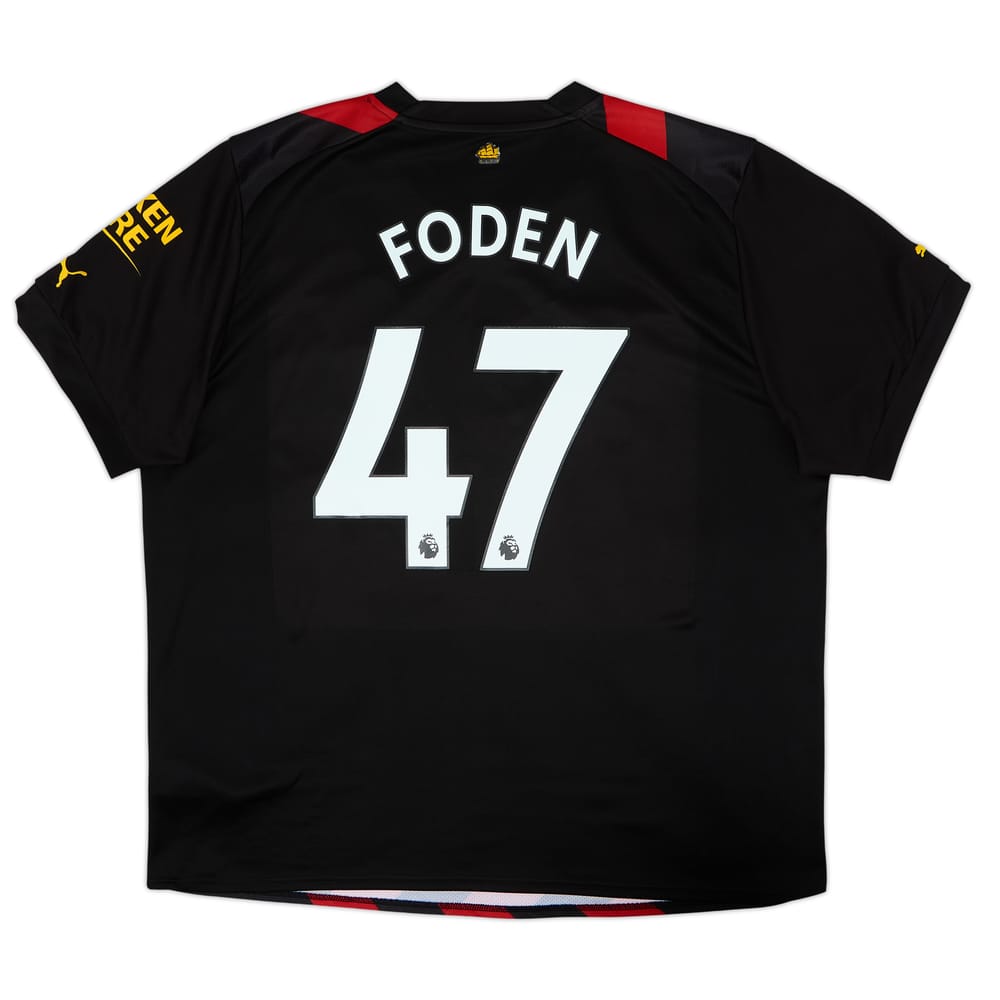 Camiseta de visitante del Manchester City 2022-23 Foden #47 - 6/10 - (XXL)