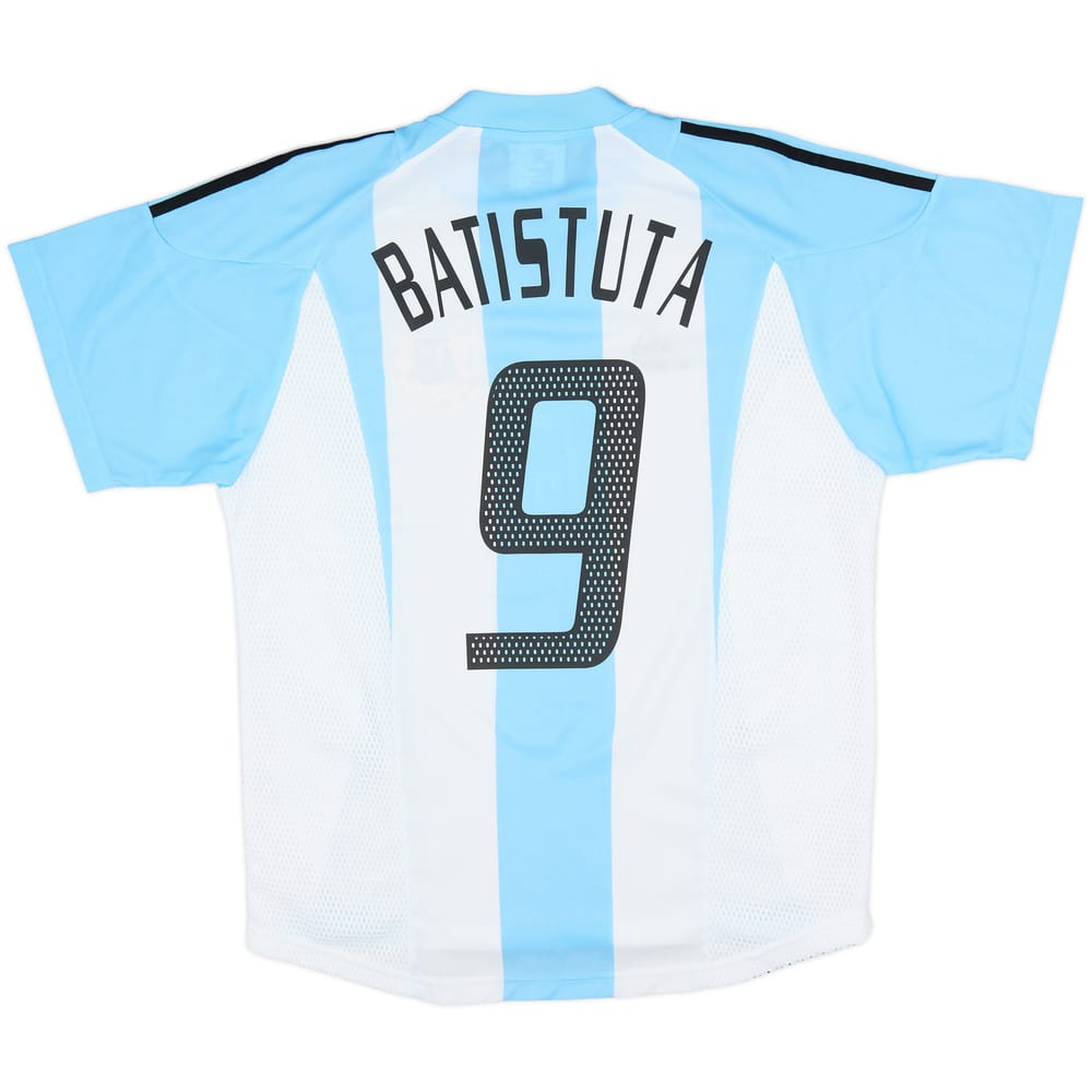 2002-04 Argentina Home Shirt Batistuta #9 - 10/10 - (S)
