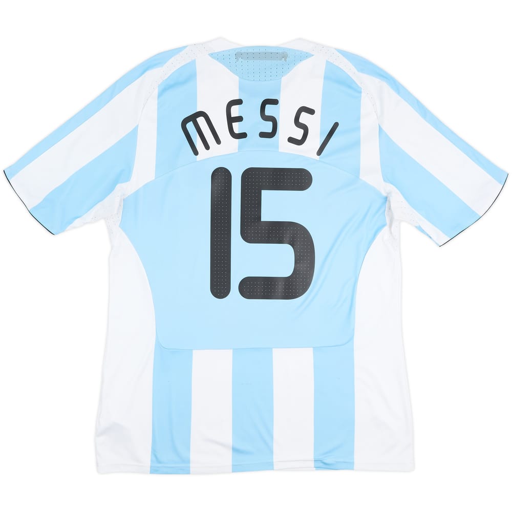 2007-09 Argentina Home Shirt Messi #15 - 5/10 - (XL)