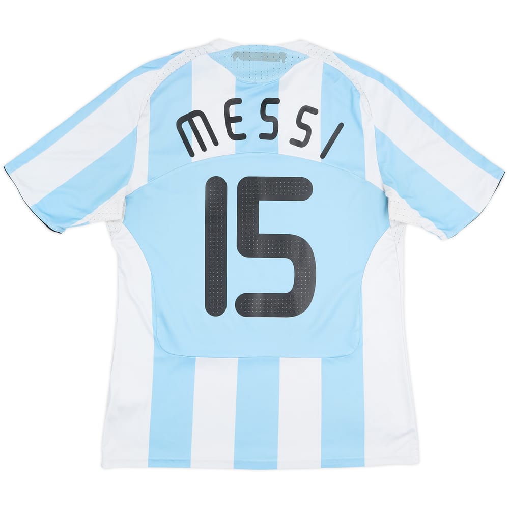 2007-09 Argentina Home Shirt Messi #15 - 6/10 - (L)
