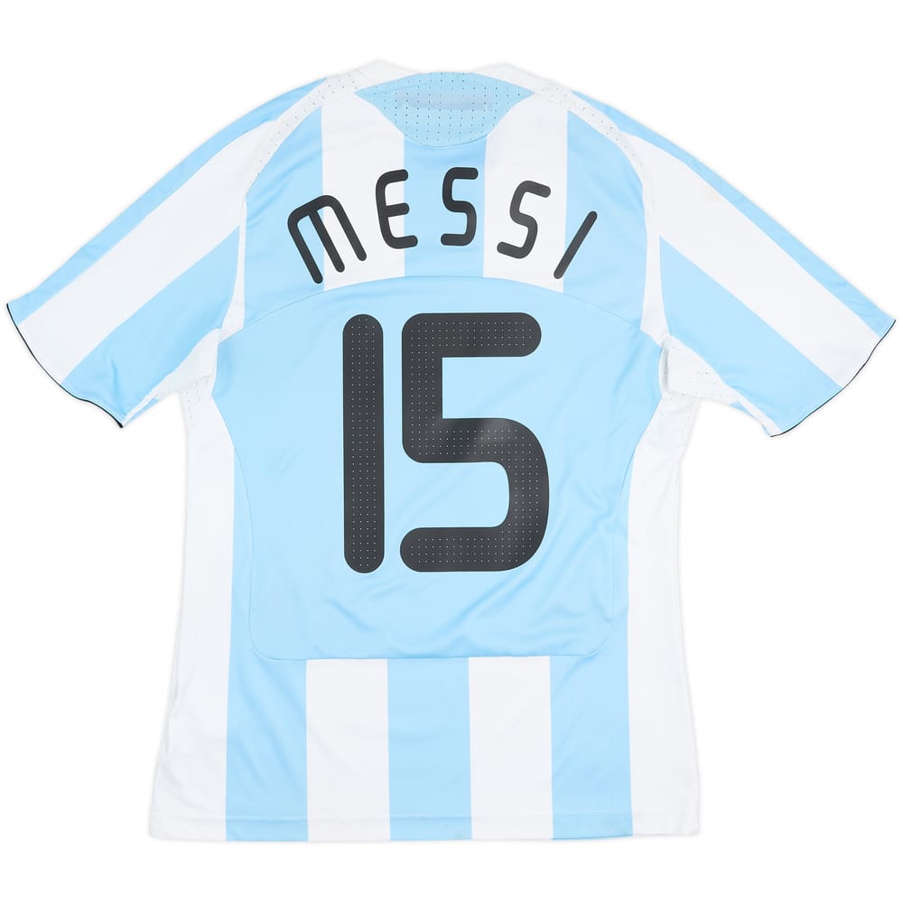2007-09 Argentina Home Shirt Messi #15 - 6/10 - (M)