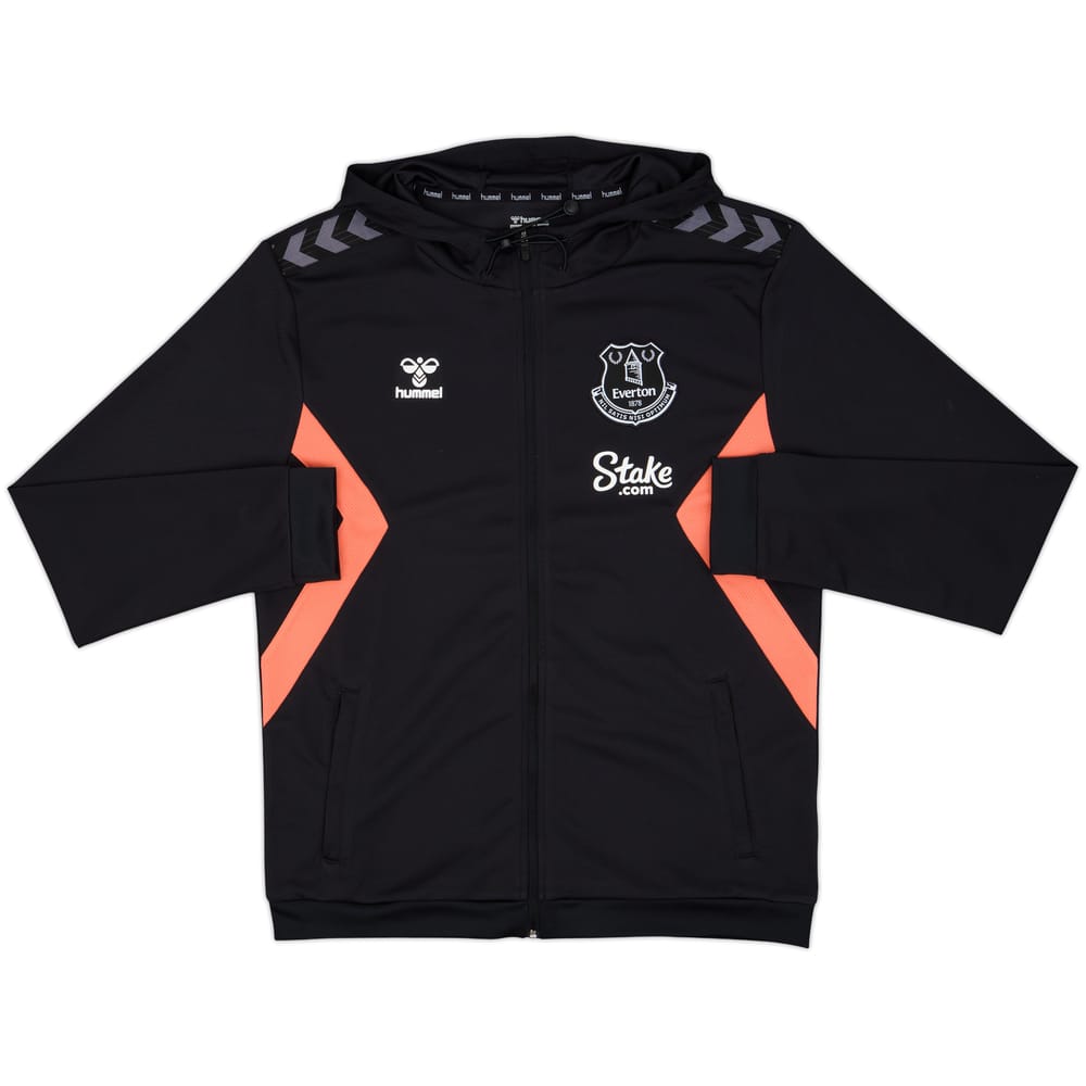 2020-21 Everton Hummel Hooded Track Jacket - 9/10 - (L)