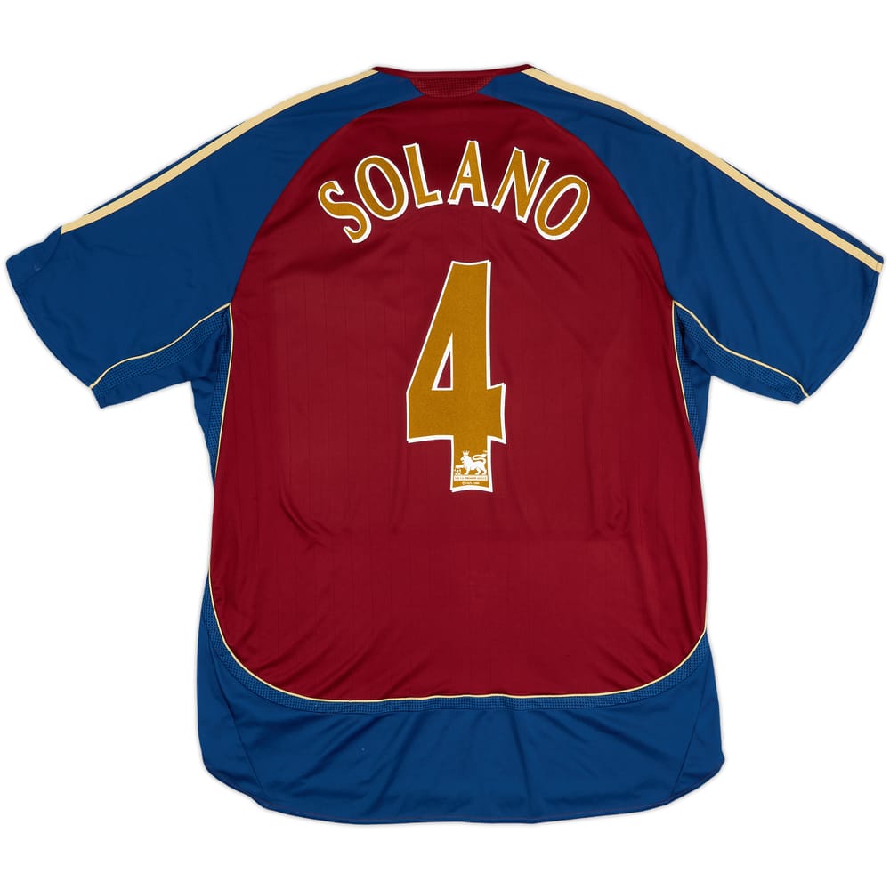 2006-07 Newcastle Away Shirt Solano #4 - 6/10 - (XL)
