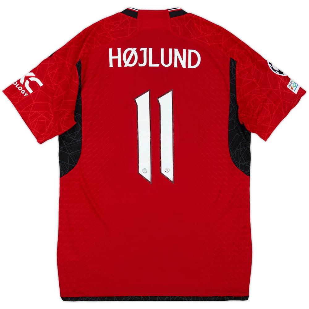 2023-24 Manchester United Authentic Home Shirt Højlund #11 - 8/10 - (L)