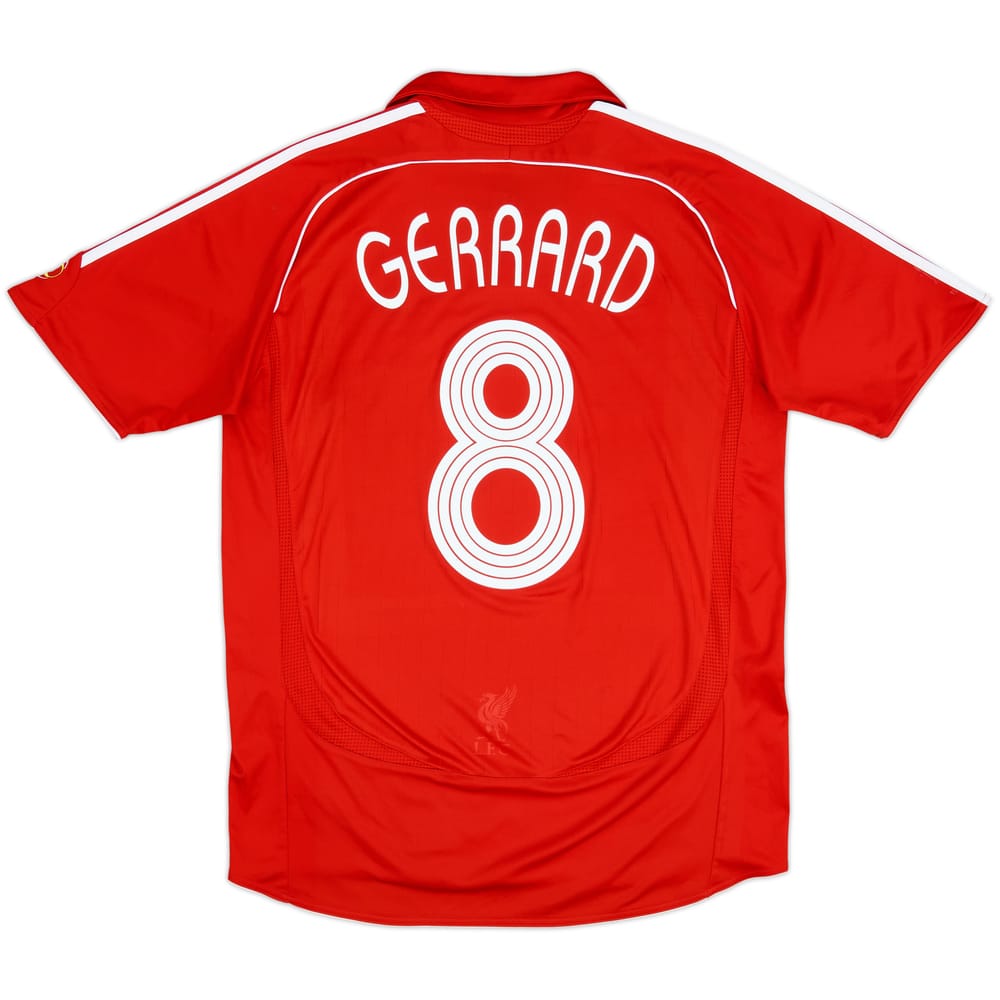 2006-08 Liverpool Home Shirt Gerrard #8 - 5/10 - (M)